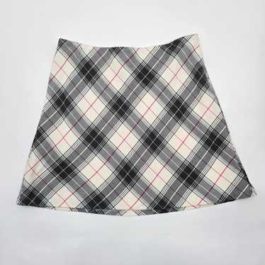 Other Tailor Black White Gingham Plaid Zip Mini Sk