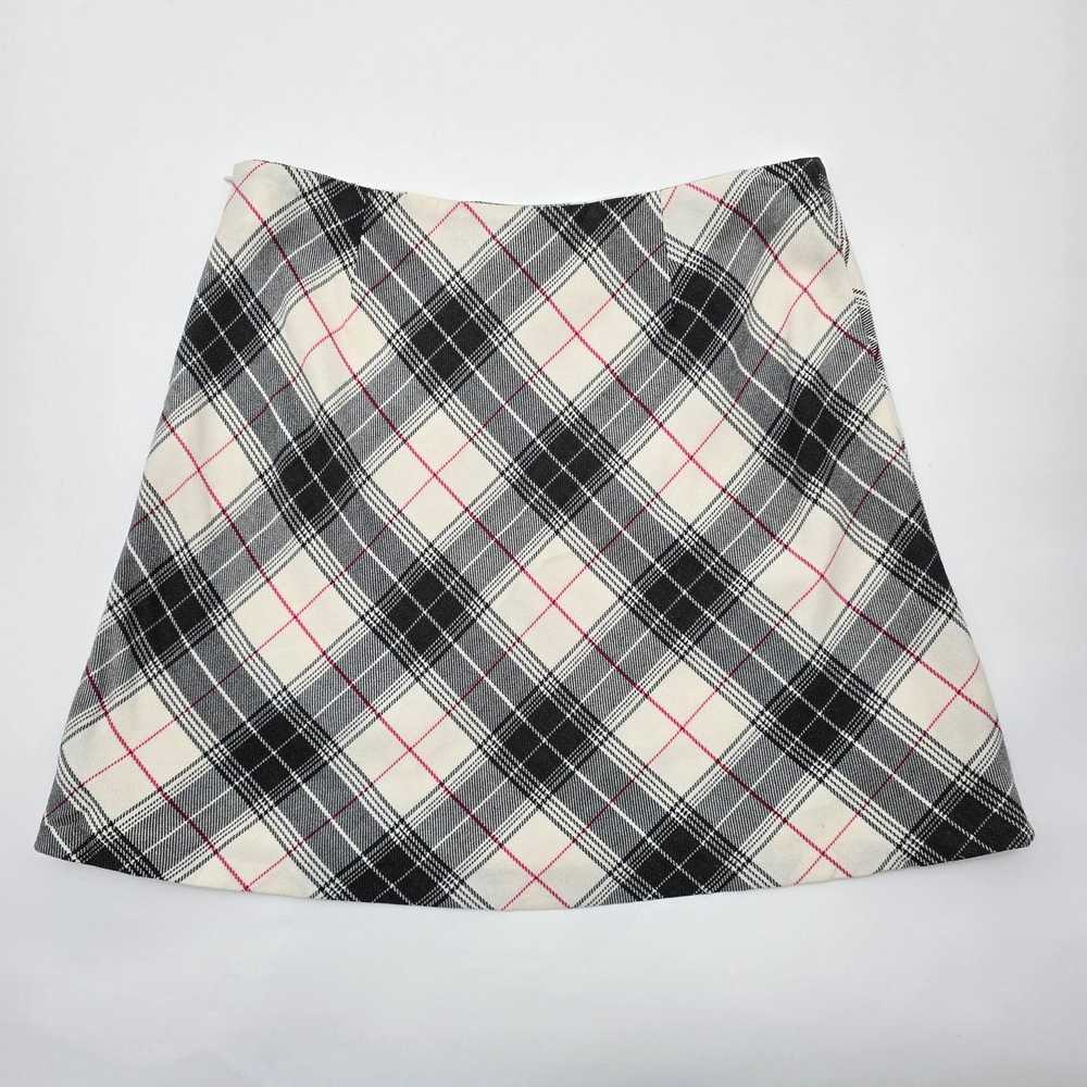 Other Tailor Black White Gingham Plaid Zip Mini S… - image 2