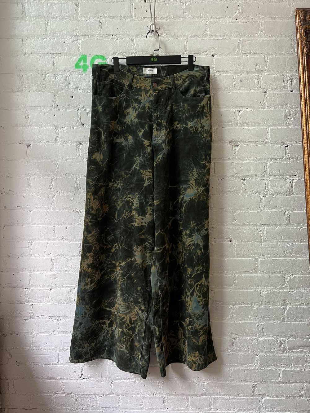 Celine Celine Tie-Dye Oversize Corduroy Pant 4G S… - image 1