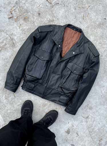 Genuine Leather × Leather Jacket × Ma 1 Vintage Le