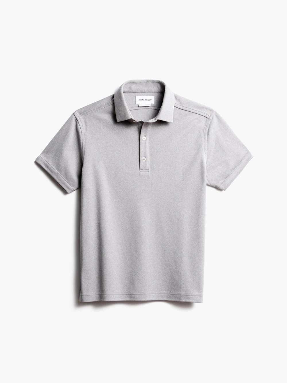 Ministry of Supply Men's Apollo Polo - Grey White… - image 1