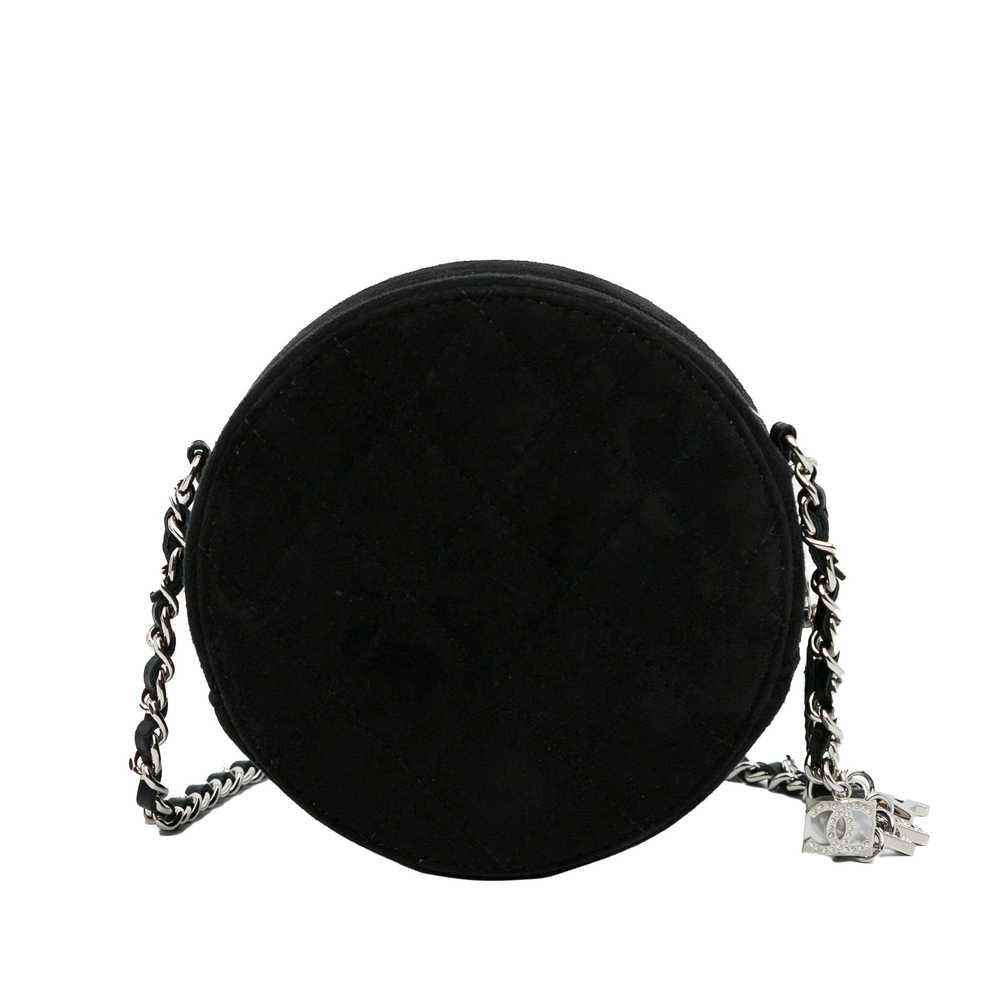 Black Chanel Suede Cocostellar Round Clutch on Ch… - image 3