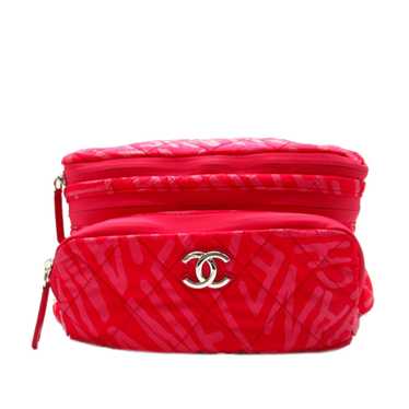 Pink Chanel Printed Nylon Coco Neige Convertible B