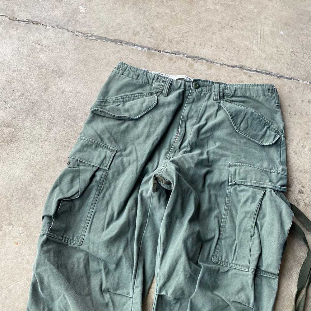 Vintage VINTAGE M51 GREEN MILITARY ARMY PANTS CAR… - image 4