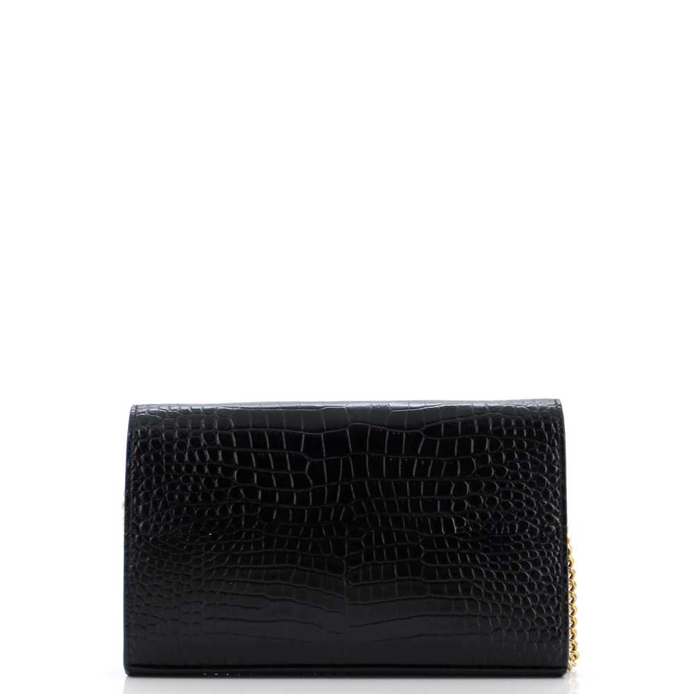 Saint Laurent Classic Monogram Wallet on Chain Cr… - image 3