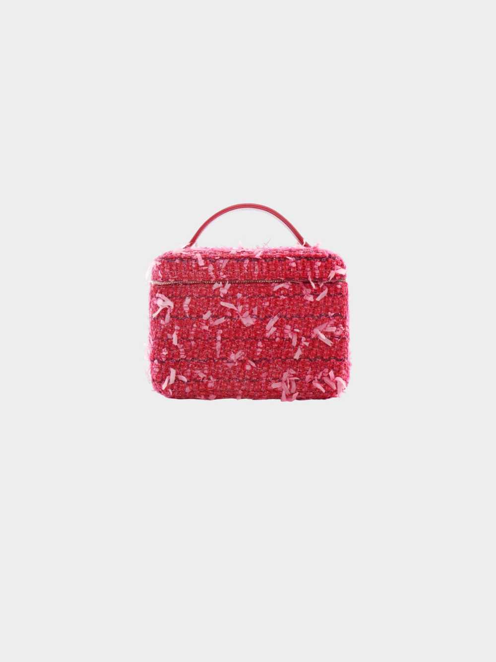 Chanel 2017-2018 Pink Tweed Vanity Case - image 1