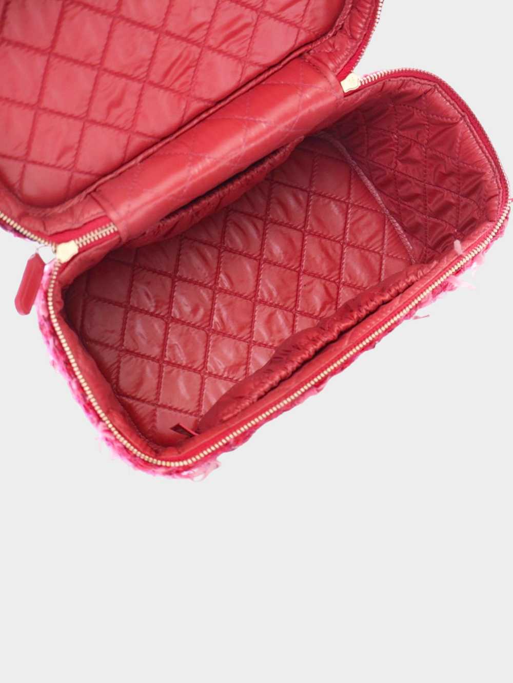 Chanel 2017-2018 Pink Tweed Vanity Case - image 6