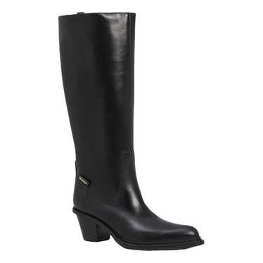 Max Mara Leather cowboy boots