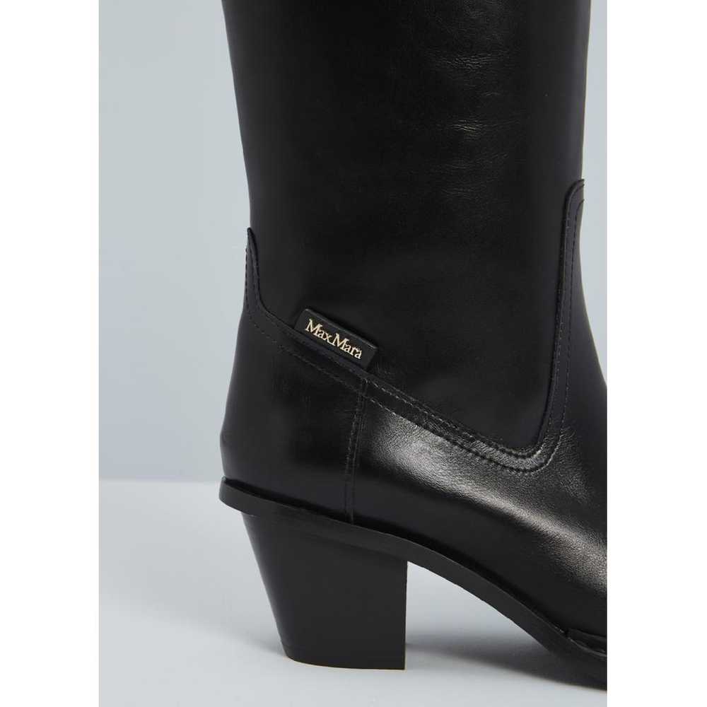 Max Mara Leather cowboy boots - image 3