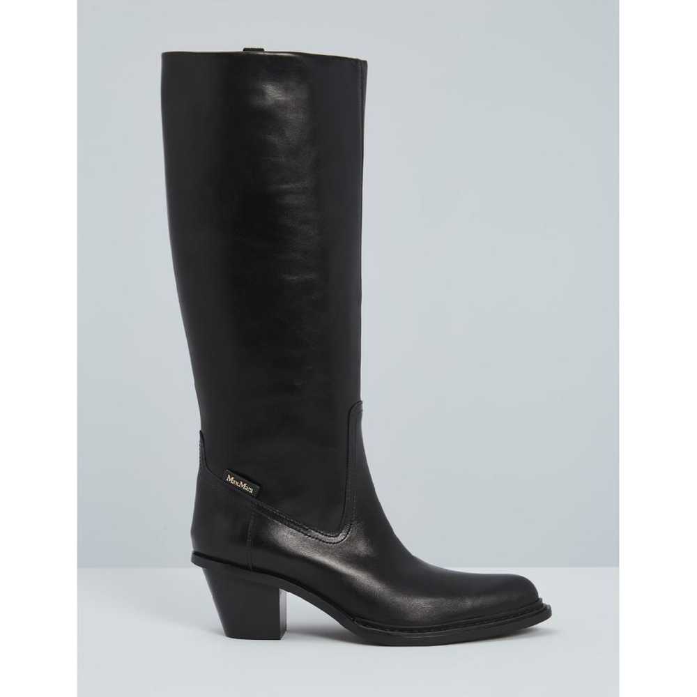 Max Mara Leather cowboy boots - image 4