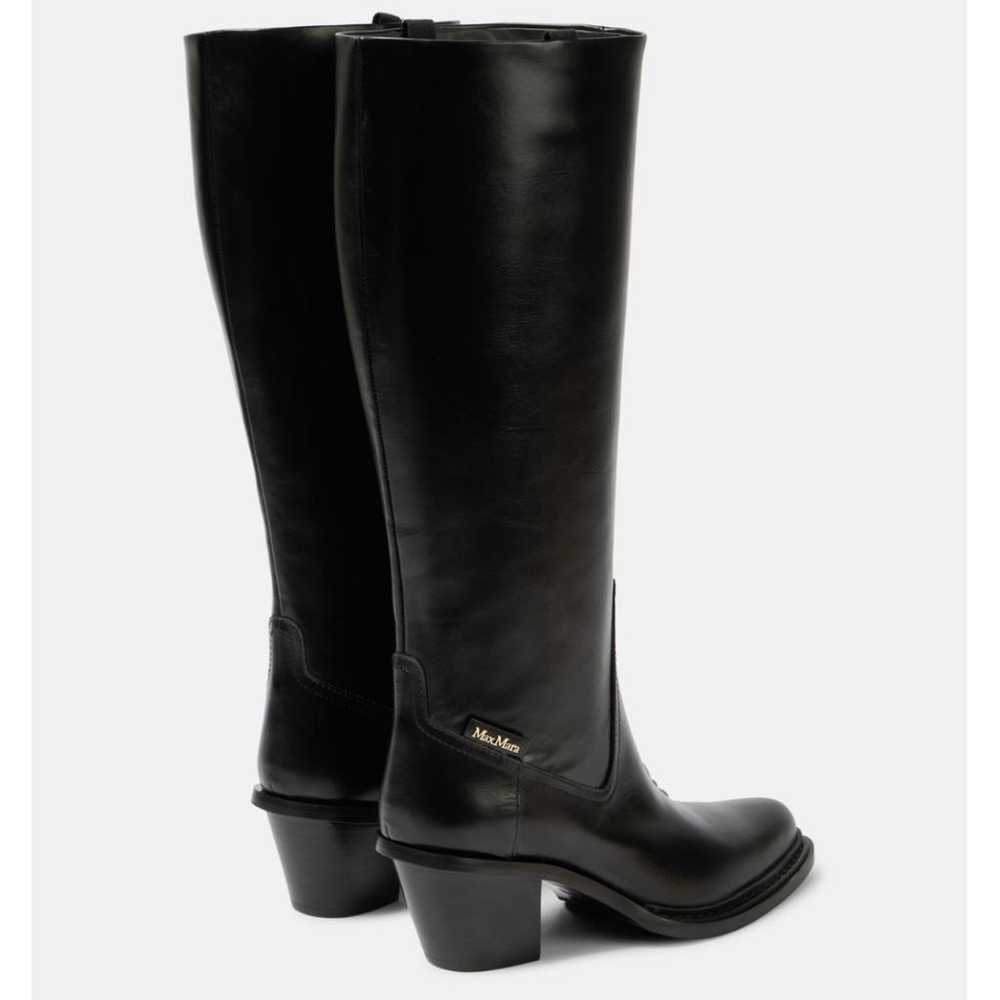 Max Mara Leather cowboy boots - image 7