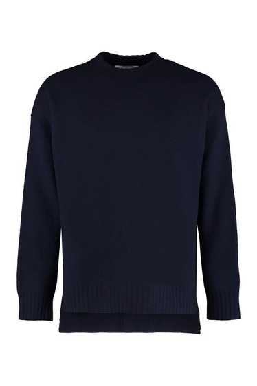 Jil Sander Navy Virgin Wool Sweater