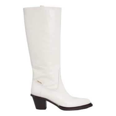 Max Mara Leather cowboy boots - image 1