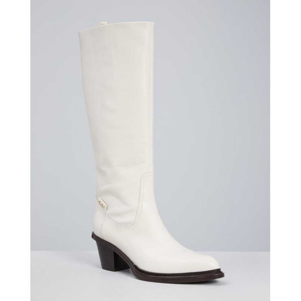 Max Mara Leather cowboy boots - image 3