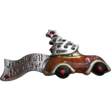 Car Christmas Tree Enamel JINGLE ALL THE WAY AJMC… - image 1