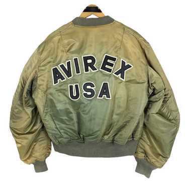希少 80s AVIREX reversible MA-1 Jacket Free Shipping !! Rare !! Vintage Avirex Jacket Type MA-1