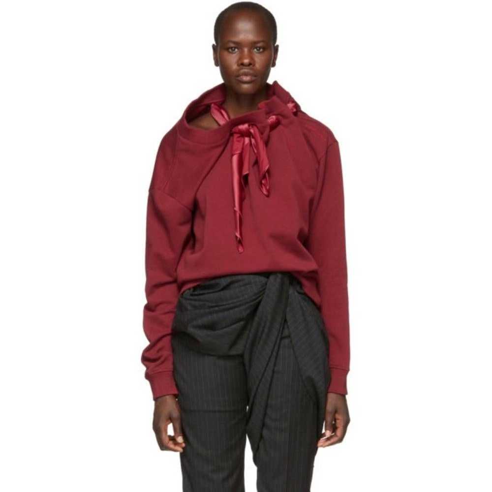 Y/Project Scarf Detail Sweatshirt Bordeaux Red Si… - image 1