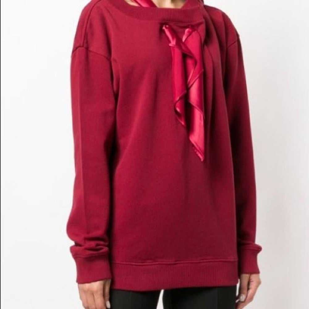 Y/Project Scarf Detail Sweatshirt Bordeaux Red Si… - image 3