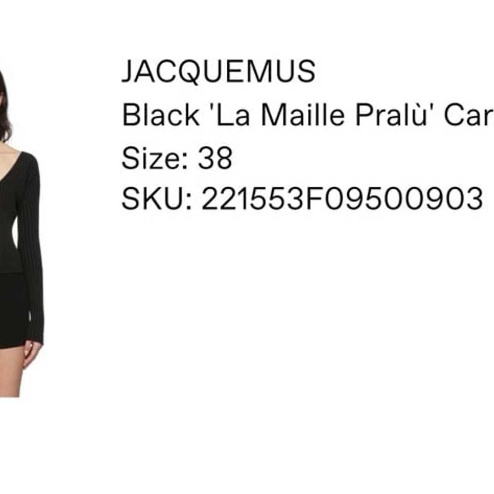 Jacquemus La maille Pralù longue Black - image 4