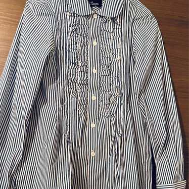 Tricot Comme des Garçons Frill Striped Shirt - image 1