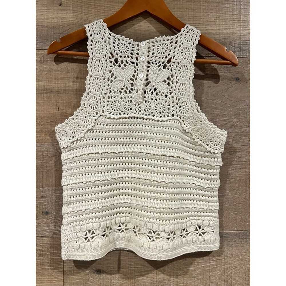 NEW SEA NEW YORK GIA wool CROCHET TANK TOP Size M - image 7