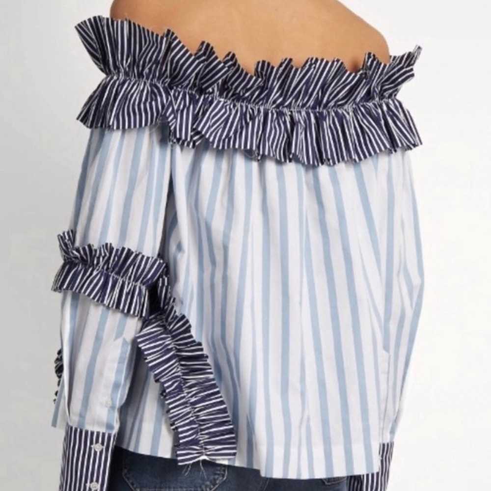 MSGM ruffled off the shoulder top - image 6