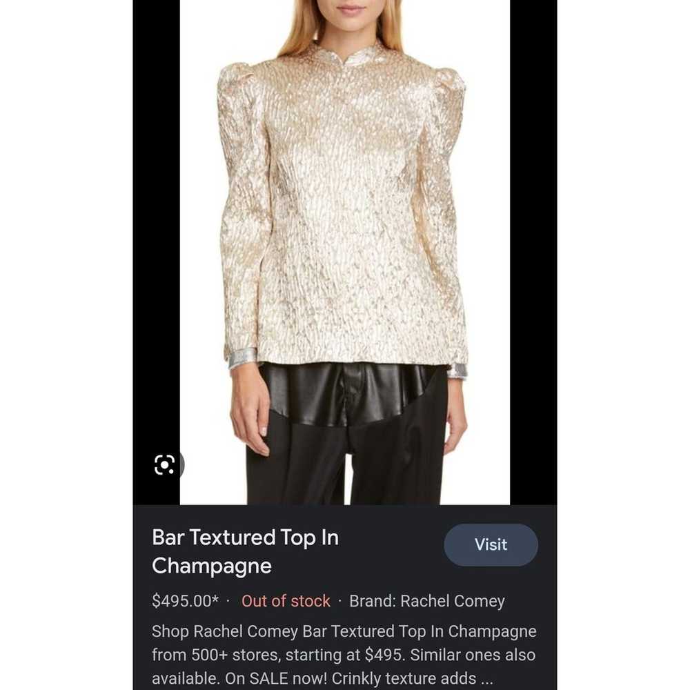 Rachel Comey Bar Textured Top in Champagne Size 4… - image 10