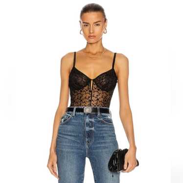 FLEUR DU MAL STAR EMBROIDERY BODYSUIT