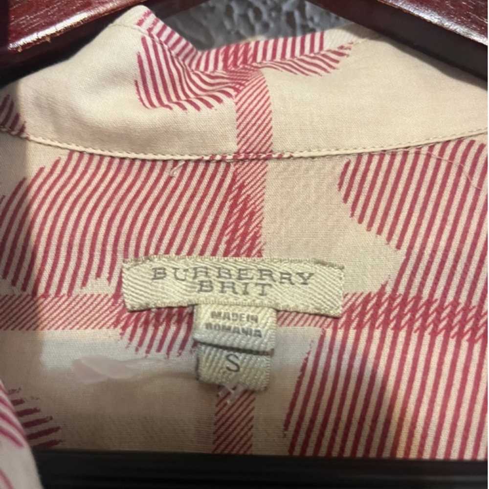 Rare Burberry Brit Women’s Heart Print Nova Check… - image 4