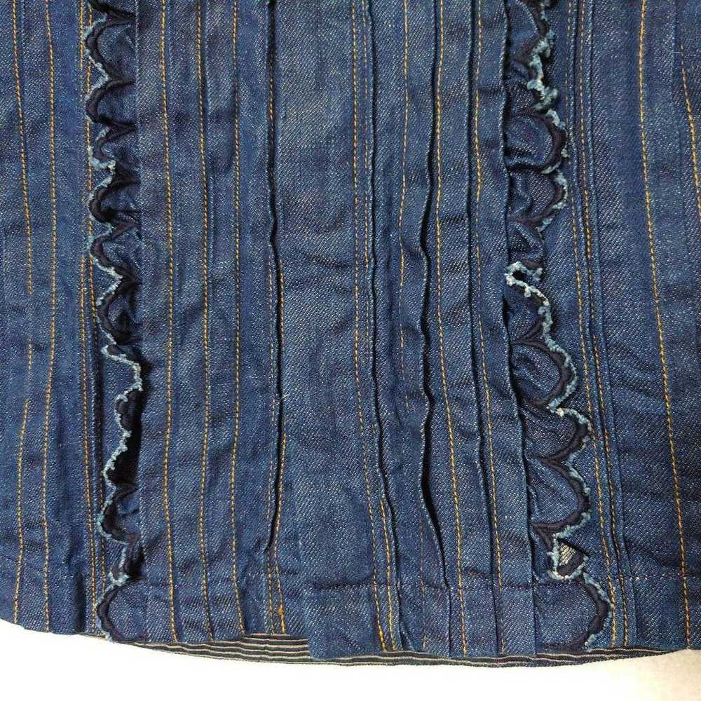 45R Wheat Denim Tuck Lace Blouse 45rpm - image 10