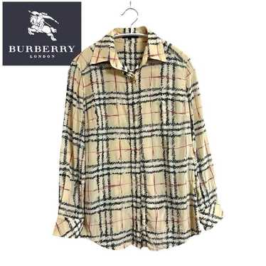 Rare ☆ Burberry London Nova Check Silk Shirt Sampl