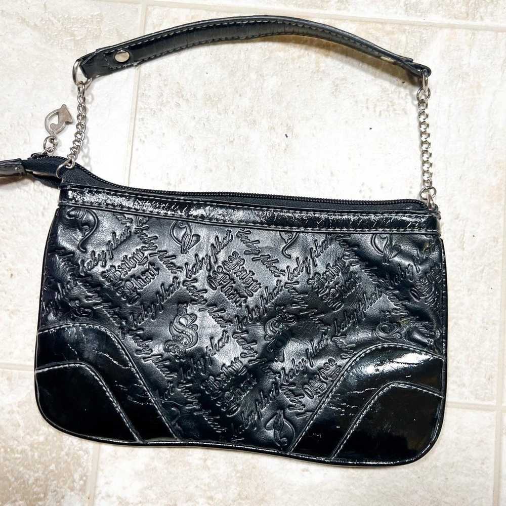 Y2K Baby Phat black and silver shoulder bag with … - image 5