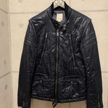 【DIESEL】00's archive fur blouson nylon DIESEL 00s Y2K ARCHIVE S NYLON Black SOLID DOWN JACKET Used