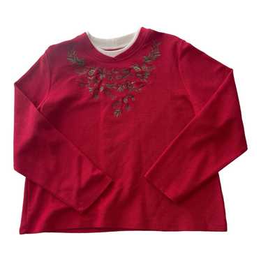 Other Allison Daley Red Long Sleeve Embroidered Wo