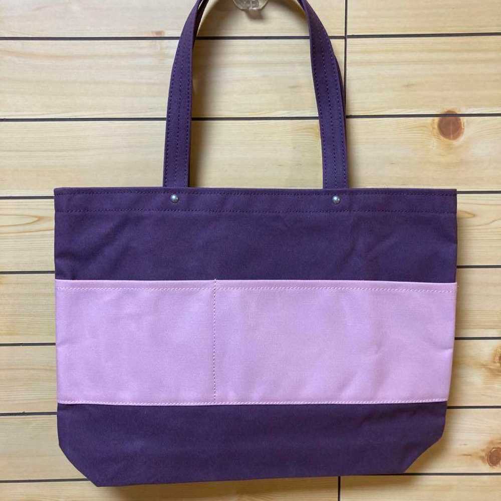 Shinsaburo Canvas Tote Bag Purple - image 2