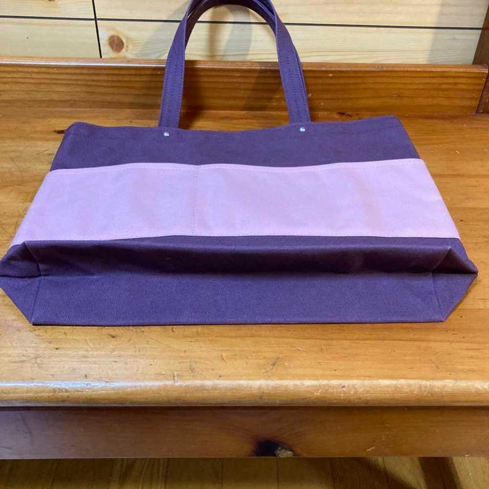 Shinsaburo Canvas Tote Bag Purple - image 6