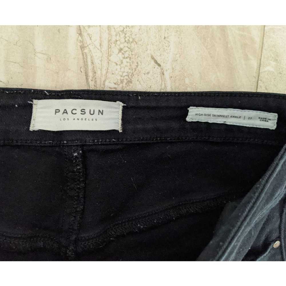 Pacsun Pacsun Distressed Black Jeans 27 High-Rise… - image 3