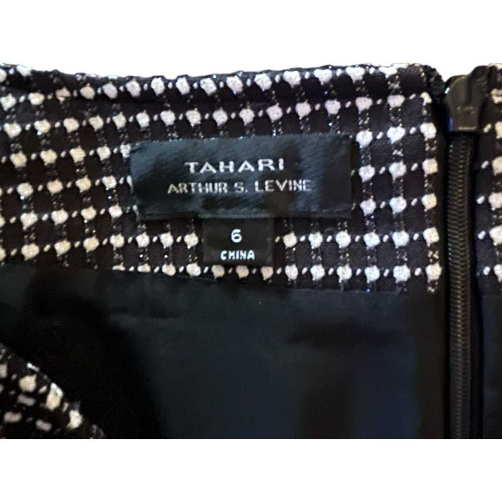 Elie Tahari Tahari Black and White Woven Tweed Sk… - image 4