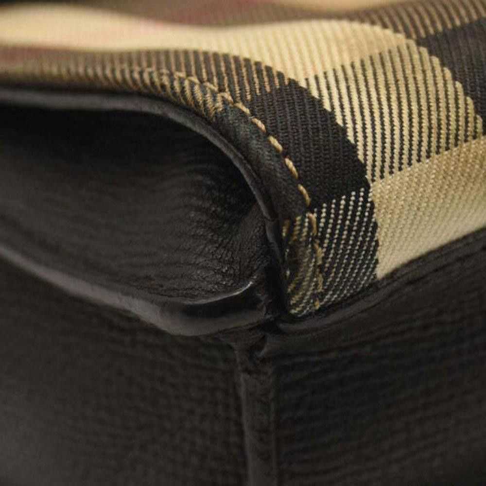 Burberry BURBERRY Derby Calfskin House Check Smal… - image 5