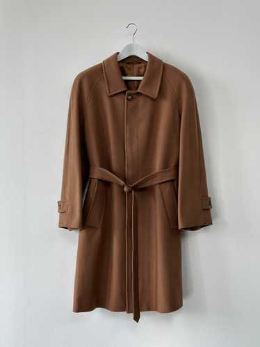 Italian Vintage Wool Cashmere Belted Coat - XL - image 1