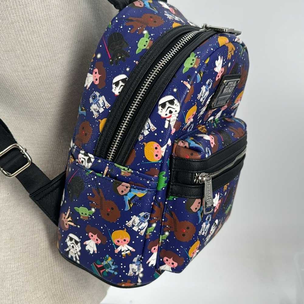 Disney Loungefly Backpack - Star Wars Cuties - image 3