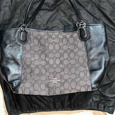 COACH Edie Leather Exterior Large Handbag