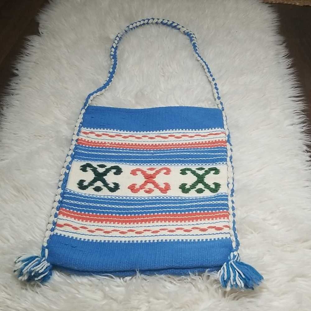 Vintage Handmade in Greece Boho Tote Bag - image 1