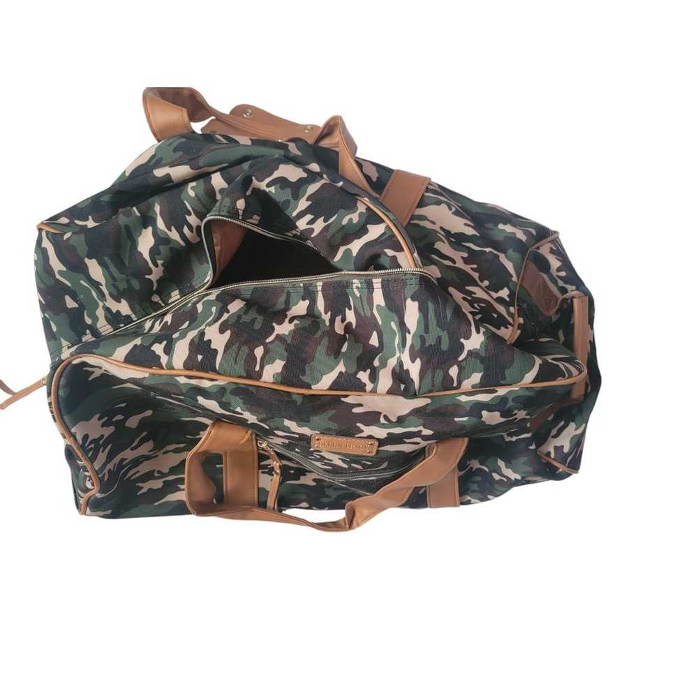 Ellen Tracy rolling duffel bag camouflage green a… - image 4