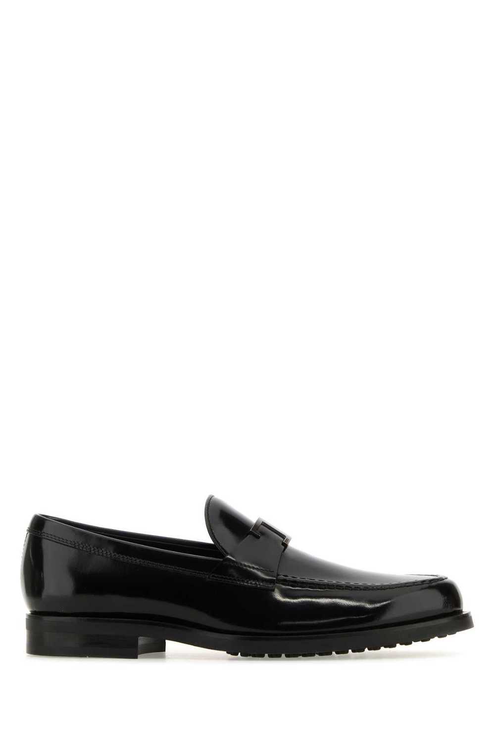 Black Leather T Timeless Loafers - image 1