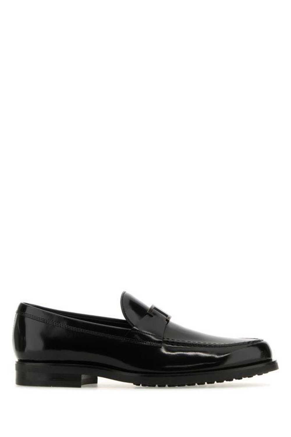 Black Leather T Timeless Loafers - image 3