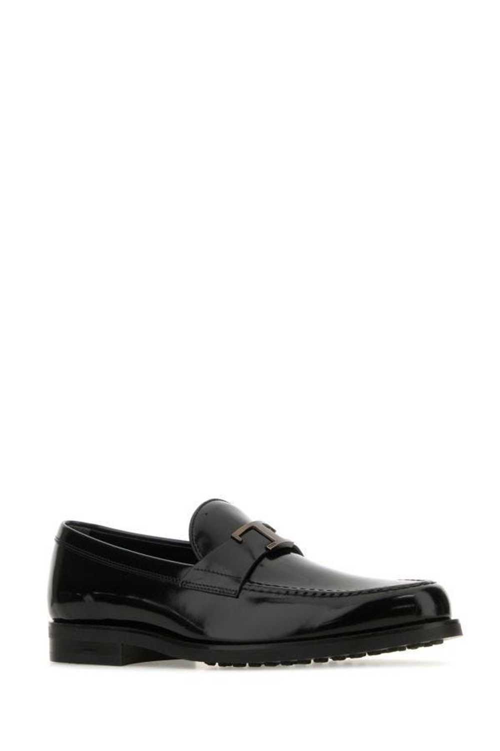 Black Leather T Timeless Loafers - image 4