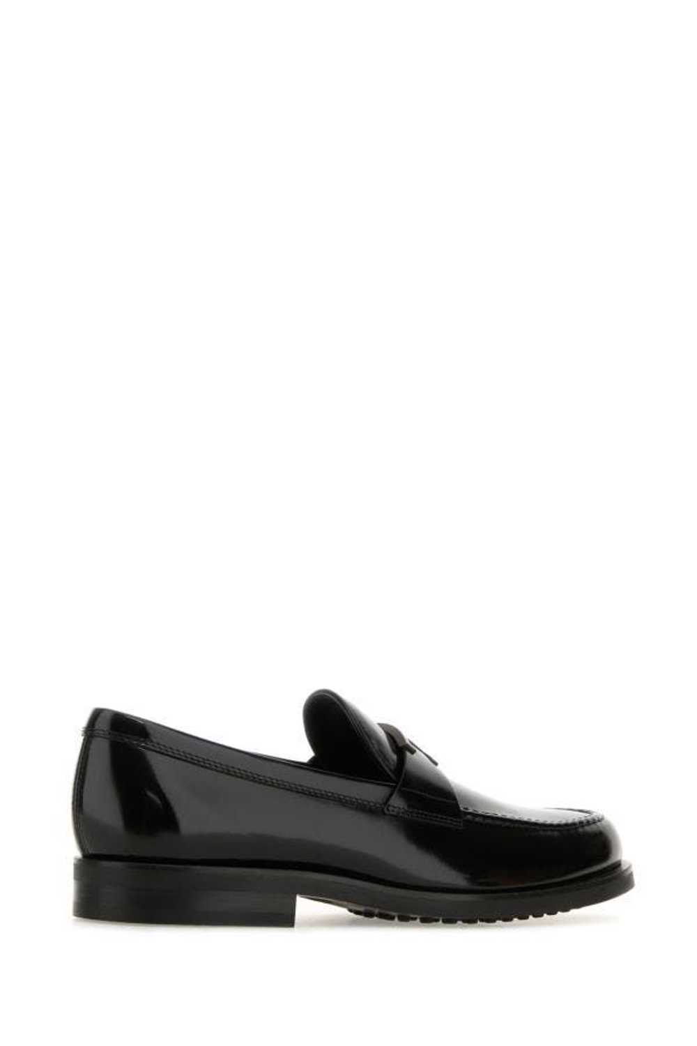 Black Leather T Timeless Loafers - image 5