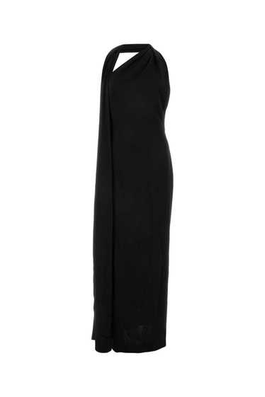 Black Satin Long Dress