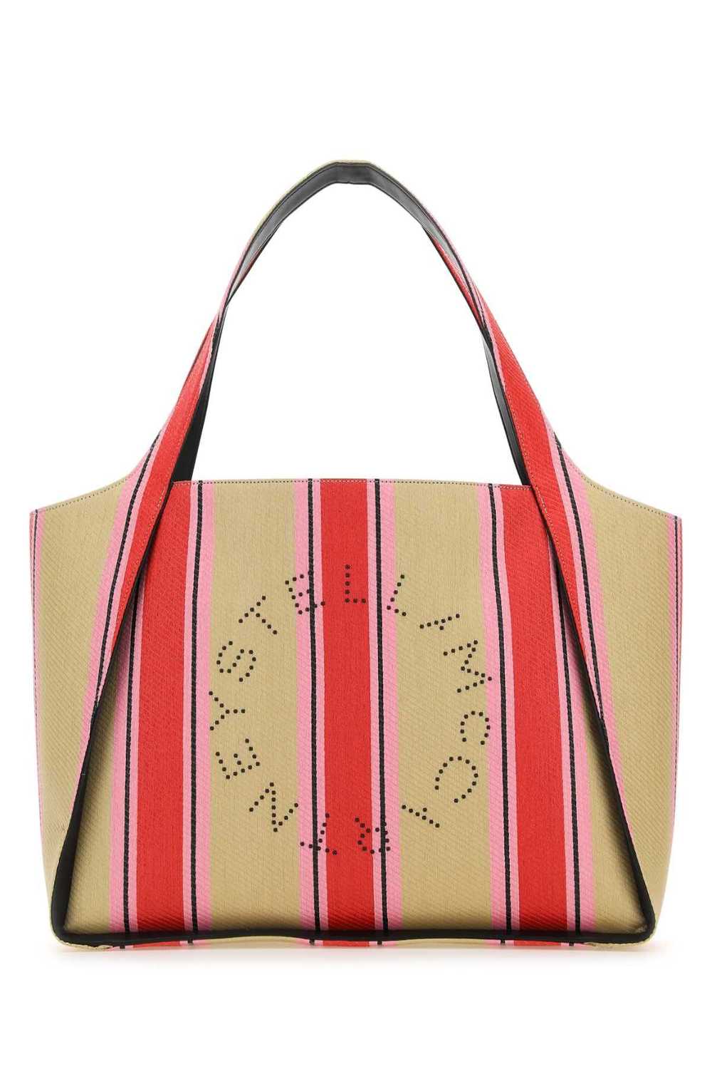 Embroidered Raffia Stella Logo Shopping Bag - image 1